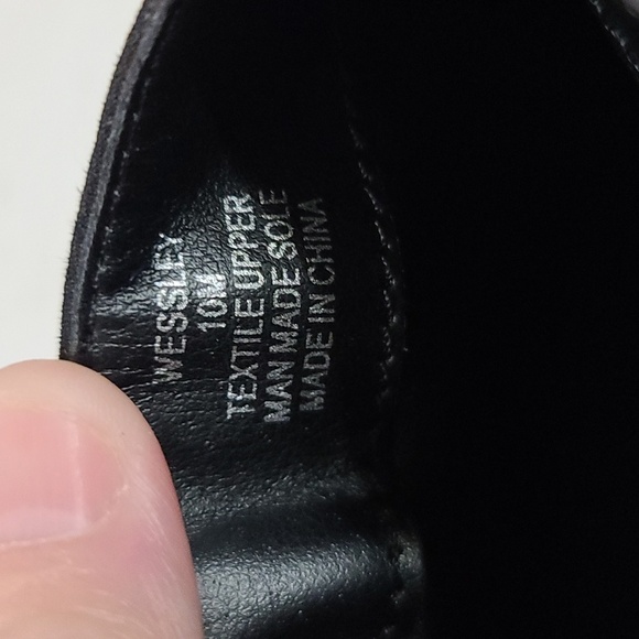 Style & Co Womens Black Suede Ankle Booties Side Zips Quilted Sz 10 GUC READ - Picture 3 of 14